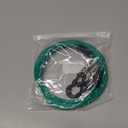 Dog Tie Out Cable 15FT-300Lbs,Heavy Duty Dog Leads&Tether for Yard with Swivel Hook,Small Large Dogs Leash Line for Outside,Rust Chew Proof Dogs Run Cable for Outdoor Camping (Green Cyan, 15FT)