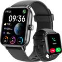 ENOMIR Smart Watch for Men Women, Alexa Built-in Fitness Tracker with Call Function&1.8" HD Touchscreen, IP68 Waterproof Heart Rate/Sleep/SpO2 Monitor, 100+ Sport Modes, iOS Android Compatible, Black