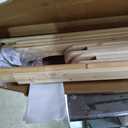 FREDBECK 32in x 96in Sliding Barn Door with 5.5FT Barn Door Hardware Kit Included Wood K Shape Solid Spruce Panel Need to Assembly