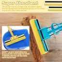 Willinglong 10 Pcs Roller Mop Refill Bulk Absorbent PVA Sponge Mop Head Replacement for Home Bathroom Business Garage Kitchen Cleaning (Yellow)