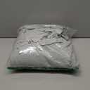 MooMee Striped Duvet Cover Set 100% Washed Cotton Linen Like Textured Breathable Durable Soft Comfy (Heathered Green Pinstripes, King 104"x90")