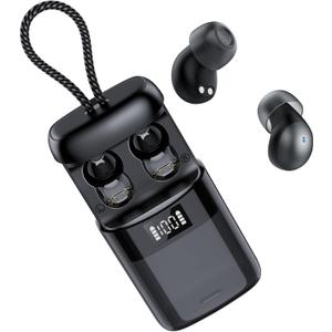 Sleep Earbuds Bluetooth 6.0 in Ear, Sleep Headphones with Sleep Monitor APP, 2026 New Mini Sleep Ear Buds with Small Earplugs for Side Sleepers, 48H Playtime Sleep Earphones with Sleep Mode Black