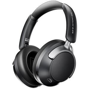 Wireless Headphones Over the Ear, Noise Cancelling Headphones, Bluetooth Headphones, Bluetooth V6.0 Headset with Low Latency Gaming & Movie Modes, 1000mAh Long Battery Life, External Mic, Black