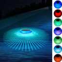 Solar Floating Pool Lights,RGB Color Changing Pool Floating Light,IP68 Waterproof Solar Pool Lights that Float,LED Pool Light for Inground & Above Ground Pools,Outdoor Garden,Party Decor (2)