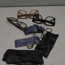 DOOViC 3 Pack Oversized Reading Glasses for Women Blue Light Blocking Square Stylish Computer Readers (3 Colors-s1)