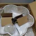 17.7" Modern Gold Semi Flush Mount Ceiling Light,3-Light Linen Fixture