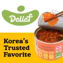 DELIEF Stir-Fried Cabbage Kimchi - Authentic Korean Cabbage, Vegan, Gluten-Free, Shelf-Stable Canned, No Preservatives, 5.64 oz/160 g (4 Packs) (Best By: 11/09/27)