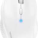 TECKNET Bluetooth Mouse, 4800 DPI Wireless Mouse, 2-Year Battery 6 Adjustable DPI, 6 Buttons Compatible with Laptop/Windows/Computer - White