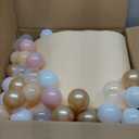 Baby Ball Pit 35.4" Soft Round Memory Foam Ball Pits NOT Included Balls Indoor Outdoor Playpen for Babies Toddlers Kids Great Gift for Girls Boys, Beige