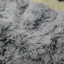 ShinHye Plush Fluffy Hooded Cat Bed Cave, Cozy for Indoor Cats or Small Dogs - Waterproof, Washable, 2626inch, Grey