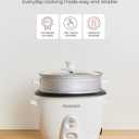 CUCKOO One Touch Rice Cooker 12-Cup Cooked, Small Rice Cooker & Warmer with Steamer Tray, Versatile Grain Cooker, Soup Maker, Auto Keep Warm, 6-Cup Uncooked, White (CR-0601C)