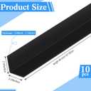 Sasylvia 10 Pcs 2-3/8 x 48 Inches Wall Corner Protector Guards, Avoid Scratching Scuffs, Black Vinyl Corner Trim Molding, Easy to Install & Cleaning for Door Countertop Furniture Cabinet Protection