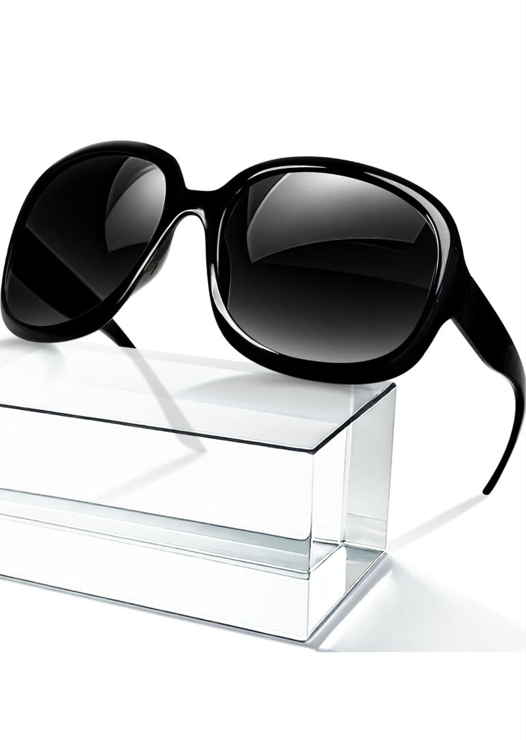 miyya Bug Eye Oversized Polarized Sunglasses Womens, Trendy Retro Sun Glasses for Women 2025, Oversized UV Protection Shades