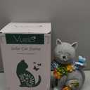 Solar Garden Statues Outdoor Decor, 6 LED Cat Flowers Butterfly Figurine Lights, Waterproof for Balcony Patio Porch Lawn Yard Ornament Art - Gift Ideas for Housewarming Gardening Grandma Women