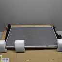 TRQ Radiator 1 Row Aluminum Core Compatible with 07-11 BMW 335i Automatic Transmission; 09-12 335i xDrive Automatic Transmission; 08-13 135i Automatic Transmission; 09-16 Z4 Automatic Transmission