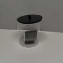 TIPGO Laundry Pods Container with 27 Labels, Glass Jars for Laundry Room Organization, Detergent Holder with Bamboo Lid, Cute Storage Jars, Black (Set of 1)