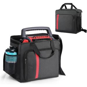 Dreyoo Portable Heater Carry Bag, Compatible with Mr. Heater MH9BX, Water Resistant Propane Heaters Carrying Case with Multiple Pockets, Fully Padded Interior, Handle & Shoulder Strap, Black, Bag Only