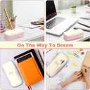 Big Capacity Pencil Case, Office Academy School Large Storage Durable Pen Pouch Children Teen Adults (8.6 x 4.3 x 2.55 inches, pink)