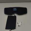 2026 New Sleep Headphones Pro | Built-in White Noise Sleep Mask,75g Ultra-Light Bluetooth Eye Mask for All Face Shapes, Zero-Pressure Fit, Breathable Bamboo, 100% Blackout for Deep Sleep & Travel