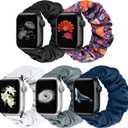 Beatlone Scrunchie Solo Loop Watch Bands Compatible for Apple Watch Band 38mm 40mm 41mm 42mm 44mm 45mm 46mm 49mm Soft Stretchy Women Elastic Strap for iWatch Series 11 10 9 8 7 6 5 4 SE Ultra 3 2 1