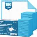 100 Count Disposable Bed Pads 30''X36'' MILDPLUS Super Absorbent Underpads, Disposable Extra Large Chucks Pads, Incontinence Pads for Adults, Children's Bedwetting Pads, Puppy Pads