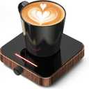 Maestri House Mug Warmer, Electric Coffee Cup Warmer for Desk with 3-Temp Settings,Auto Shut Off, Constant Temperature Heating for Beverage, Milk, Tea and Hot Chocolate at Home & Office (Wood Grain)