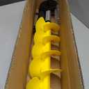 Lounsweer Ice Auger 6 Inch Floating Rotating Diameter Ice Fishing Auger Drill Bit with 2 Blades Nylon Attachment Convenient Fast Cutting Outdoor Equipment Tool for Deep Waters Fishing