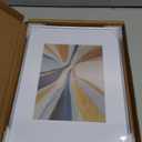 9x12 Picture Frame, Silver Brushed Thin Metal Aluminum Photo Frame with HD Glass, Fit 6x8 with Mat or 9 x 12 without Mat, for Table and Wall, 1 Pack