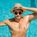 FEISEDY Vintage Polarized Aviator Sunglasses Men Women Classic American Gradient Lens UV400 Protection B0273 (Gold Framed and Gradient Brown Lens)