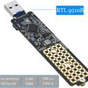M.2 to USB Adapter, RIITOP NVMe to USB 3.1 Reader Card Compatible with Both NVMe (PCI-e) M Key SSD & (B+M Key SATA Based) NGFF SSD