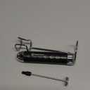 Maestri House Rechargeable Milk Frother with Stepless Speed Control, LunaFro 2.0 Handheld Electric Foam Maker Waterproof Drink Mixer Foamer for Lattes, Cappuccino (Black)