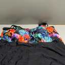 Plus Size Tankini Swimsuits - Women Two Piece Tankini Top with Shorts Flowy Swimsuit 2025 Bathing Suits (Black Floral) 20W