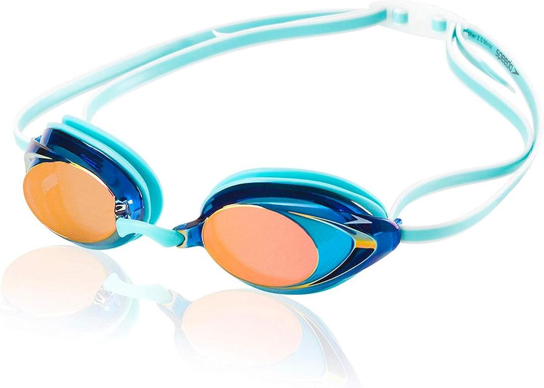 Speedo Women's Swim Goggles Mirrored Vanquisher 2.0 (Blue)