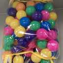 Ball Pit Balls Phthalate Free BPA Free Crush Proof Plastic - 7 Bright Colors in Reusable Play Toys for Kids with Storage Bag