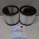90304 Replacement Filter, 90107 dry filter, 90585 Foam Sleeve Compatible with shopvac filter 90304 90350 90333 90585, Fits Most 5 Gallon and Above Wet Dry Vacuum Cleaner (2+2+4+2+2+1)