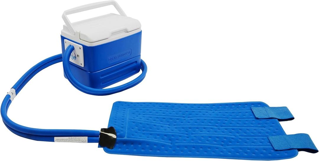 Polar Active Ice 3.0 | 9 QT Cold Therapy Ice Machine | Programmable Timer | Full Circumference Knee Pad | Cryotherapy Pain Relief System | Ace Bandage Style Compression