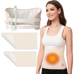 Heated Castor Oil Pack Wrap | Residual Warmth, Overnight Use