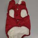 ASENKU Dog Winter Coat - Waterproof Windproof Dog Jacket, Warm Snowproof Doggie Puffer Vest for Cold Weather, Lightweight Snow Coats for Small Medium Large Dogs (L, Red)