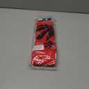 For Bare Feet NBA mens Nba Logo Zoom Mesh Secondary Color Crew Sock Large (Red, L)
