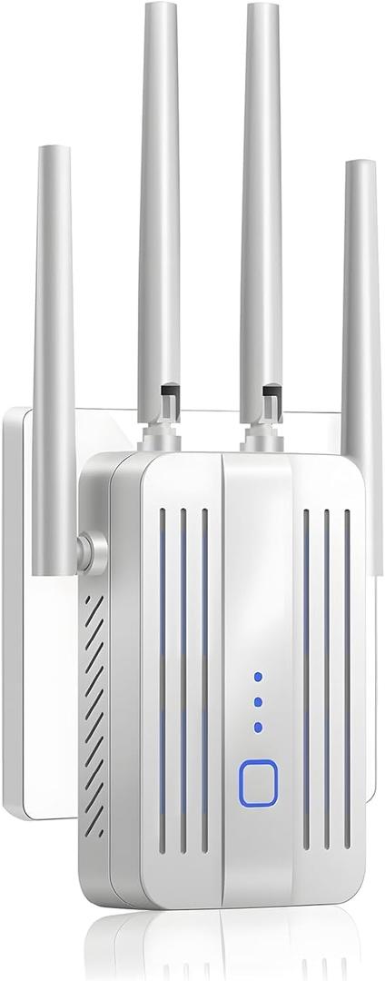 2025 WiFi Extender Signal Booster for Home - 10K Sq.Ft Coverage | 90% Faster Internet Booster with Unmatched Wall - Penetrating Strength,Easy Setup Wireless Repeater Works with Any Router White