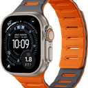 Bandletic Double Sided Magnetic Band Compatible with Apple Watch Bands for Men Women 49mm 46mm 45mm 44mm 42mm, Soft Replacement Loop Strap for iWatch series 11 10 9 8 7 6 5 4 3 2 1, SE3, Ultra 3 2 1