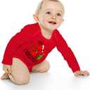 Vieille Baby Boys Girls Clothes Long Sleeve Bodysuit Cotton One Piece Romper Outfit 0-12 Months (6-9 Months, A My 1st Christmas)