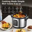 17.8QT Commercial Electric Pressure Cooker | 8-in-1 Multi Stainless Steel Rice Cooker with 24-Hour Preset | Slow Cooker wtih Temperature Control | LED Display | Commercial Food Warmer with Nonstick Inner Pot for Restaurants, Catering & Hotels