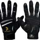 Bionic Men's Beastmode Full Finger Gym Workout Gloves (Black, S)