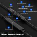 USB C Headphones Wired Earbuds Open Over Ear Buds for Apple/Android USBC Type C Earphones Wire Corded for iPhone 17 17e 16 16e 15 Pro Wrap Around Ear Hook for Samsung S26 Ultra S25 S24 S23 Plus Black