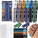 Tuanse 24 Set Father's Day Christian Gifts Bulk for Men Include Mini Flashlights Father's Bible Verse Card Aluminum LED Torches for Dad Husband Religious Sunday School Gifts, No Include Batteries
