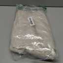 jinchan Linen Tier Curtains with Attached Valance for Kitchen Windows 36 Inch Length Farmhouse Cafe Curtains for Small Windows Light Filtering Rustic Short Drapes for Bathroom Laundry 2 Panels Beige