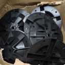 12 Pack Foundation Deck Blocks, Deck Post Foundation Accommodates 3.5 x 3.5 Inch Wood Posts and 1.5 Inch Wide Beams, Deck Blocks for Decks, Sheds, Floating Docks