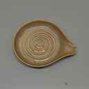 Spoon Holder, Porcelain Cooking Spoon Rest for Stove Top, Large Utensil Rest for Spoons, Ladles, Tongs, Spatula or Kitchen Counter Farmhouse Cooking, Coffee Bar Accessories, 5 Inches (Brown)