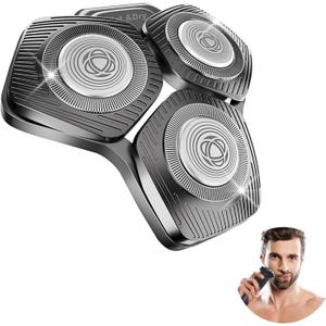 SH71/50 Shaving Heads Compatible with Philips Shavers Series S5000 (S5XXX),S7000 (S7XXX) for RQ12/70, RQ12/60, SH60/70, and SH70/70 (Grey)